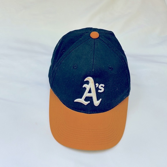 Other - GENTLY WORN BASEBALL YOUTH TEAM CAP - EMBROIDERED LOGO A’s DARK GREEN & YELLOW